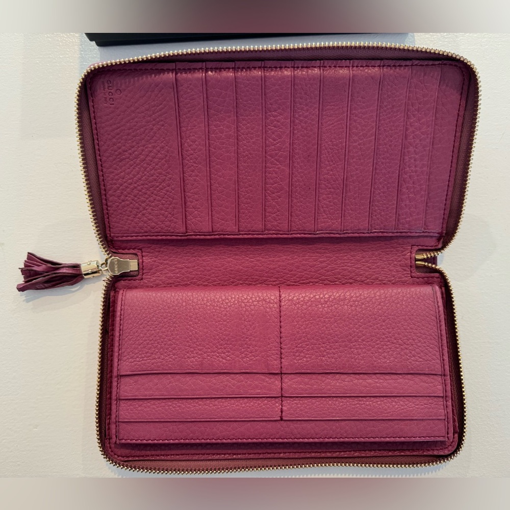 Gucci Interlocking Gg Logo Leather Continental Wa… - image 3